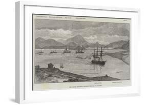 The Greek Squadron Entering the Bay of Salamis-null-Framed Giclee Print