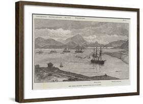 The Greek Squadron Entering the Bay of Salamis-null-Framed Giclee Print