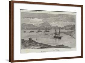 The Greek Squadron Entering the Bay of Salamis-null-Framed Giclee Print