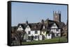 The Green and St. Mary's Church, Marlborough, Wiltshire, England, United Kingdom-Rolf Richardson-Framed Stretched Canvas