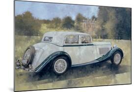 The Green and White Bentley at Althorp-Peter Miller-Mounted Giclee Print