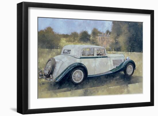 The Green and White Bentley at Althorp-Peter Miller-Framed Giclee Print