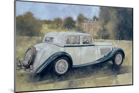 The Green and White Bentley at Althorp-Peter Miller-Mounted Giclee Print