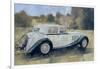 The Green and White Bentley at Althorp-Peter Miller-Framed Giclee Print