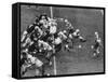 The Green Bay Packers Playing a Game-George Silk-Framed Stretched Canvas