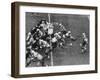 The Green Bay Packers Playing a Game-George Silk-Framed Premium Photographic Print