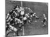 The Green Bay Packers Playing a Game-George Silk-Mounted Premium Photographic Print