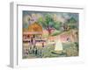 The Green Beach Cottage, Belport, Long Island-William James Glackens-Framed Giclee Print