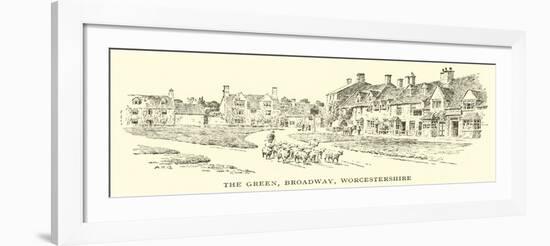 The Green, Broadway, Worcestershire-Alfred Robert Quinton-Framed Giclee Print