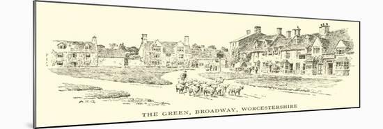 The Green, Broadway, Worcestershire-Alfred Robert Quinton-Mounted Giclee Print