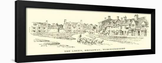 The Green, Broadway, Worcestershire-Alfred Robert Quinton-Framed Giclee Print
