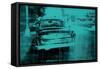 The Green Car-David Studwell-Framed Stretched Canvas