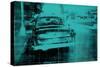 The Green Car-David Studwell-Stretched Canvas