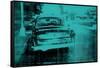 The Green Car-David Studwell-Framed Stretched Canvas