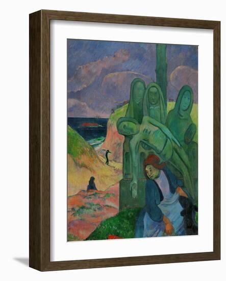 The Green Christ, 1889-Paul Gauguin-Framed Giclee Print