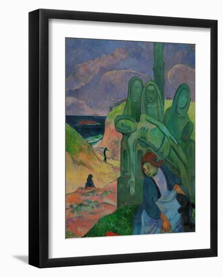 The Green Christ, 1889-Paul Gauguin-Framed Giclee Print