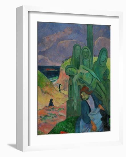 The Green Christ, 1889-Paul Gauguin-Framed Giclee Print