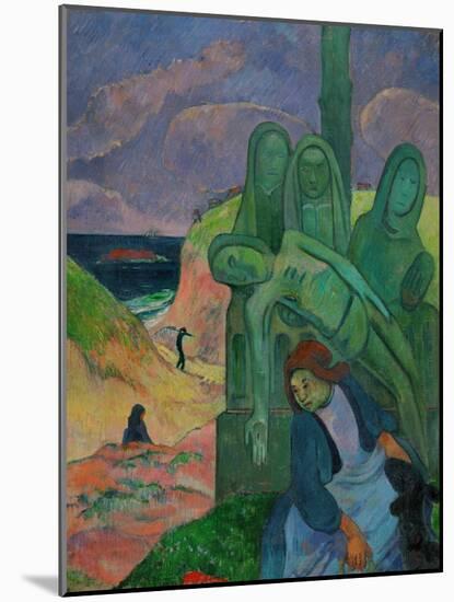 The Green Christ, 1889-Paul Gauguin-Mounted Giclee Print