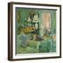 The Green Drawing Room (Oil on Canvas)-Susan Ryder-Framed Giclee Print