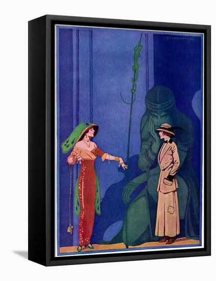 The Green Eyed Monster, 1913-Casavant-Framed Stretched Canvas