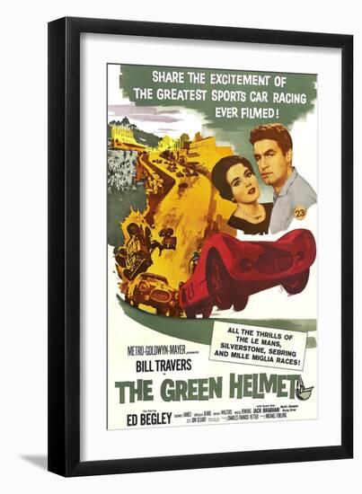 The Green Helmet, Nancy Walters, Bill Travers, 1961-null-Framed Art Print