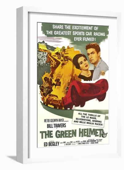 The Green Helmet, Nancy Walters, Bill Travers, 1961-null-Framed Art Print