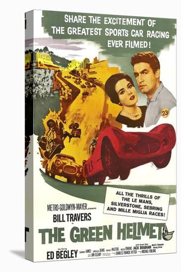 The Green Helmet, Nancy Walters, Bill Travers, 1961-null-Stretched Canvas