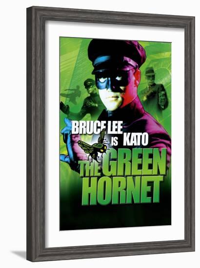 The Green Hornet, UK Movie Poster, 1966-null-Framed Art Print