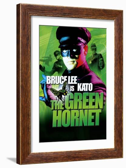 The Green Hornet, UK Movie Poster, 1966-null-Framed Art Print