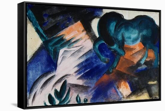 The Green Horse-Franz Marc-Framed Stretched Canvas