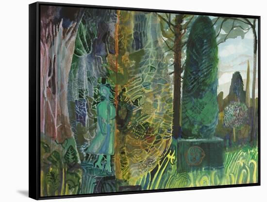 The Green Lady-Michael Chase-Framed Stretched Canvas