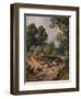 'The Green Lane', 19th century, (1935)-Birket Foster-Framed Giclee Print