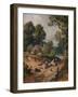 'The Green Lane', 19th century, (1935)-Birket Foster-Framed Giclee Print