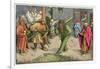 The Green Man Depicted as One of a Group of Shrovetide Characters in 16th Century Holland-Pieter Bruegel the Elder-Framed Art Print