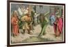 The Green Man Depicted as One of a Group of Shrovetide Characters in 16th Century Holland-Pieter Bruegel the Elder-Framed Art Print