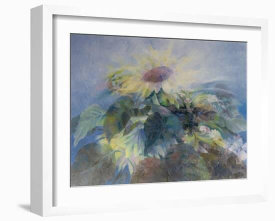 The Green Man with Sunflowers 1994-Glyn Morgan-Framed Giclee Print