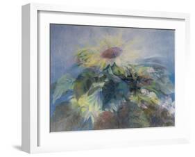 The Green Man with Sunflowers 1994-Glyn Morgan-Framed Giclee Print