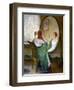 The Green Mirror-Guy Rose-Framed Art Print