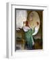 The Green Mirror-Guy Rose-Framed Art Print