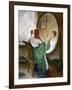 The Green Mirror-Guy Rose-Framed Art Print