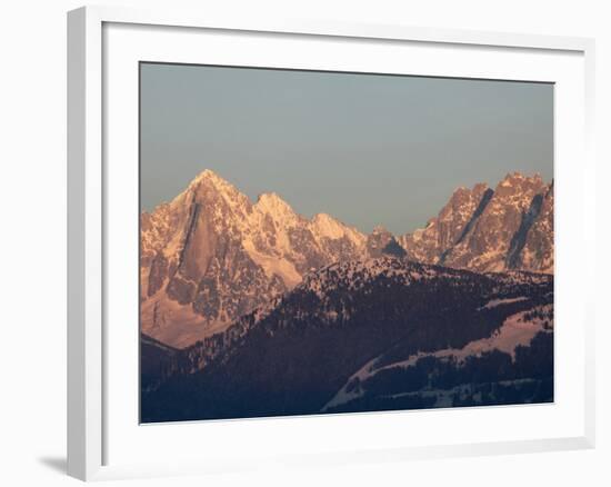 The Green Needle, Mont Blanc Mountain Range, Megeve, Haute-Savoie, French Alps, France, Europe-Godong-Framed Photographic Print