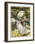 The Green Parasol, C.1910-John Singer Sargent-Framed Giclee Print