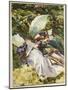 The Green Parasol, C.1910-John Singer Sargent-Mounted Giclee Print