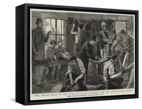 The Green Room of the Turf, Officers Dressing for the Punchestown Races-Sydney Prior Hall-Framed Stretched Canvas