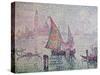 The Green Sail, Venice, 1904-Paul Signac-Stretched Canvas