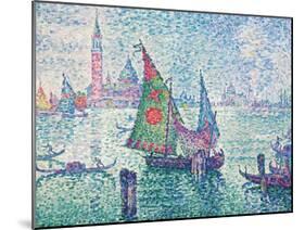 The Green Sail-Paul Signac-Mounted Giclee Print