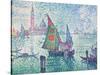 The Green Sail-Paul Signac-Stretched Canvas