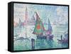 The Green Sail-Paul Signac-Framed Stretched Canvas