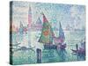 The Green Sail-Paul Signac-Stretched Canvas