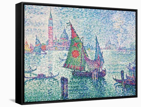 The Green Sail-Paul Signac-Framed Stretched Canvas